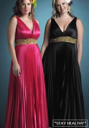 Perfektes Abendkleid für volle Damen