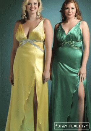 Perfektes Abendkleid für volle Damen