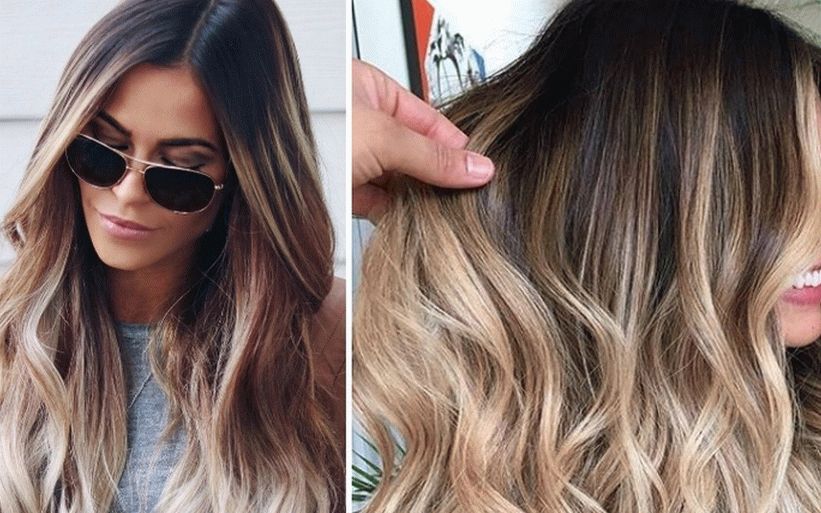 haarfärbendes Balayazh-Foto